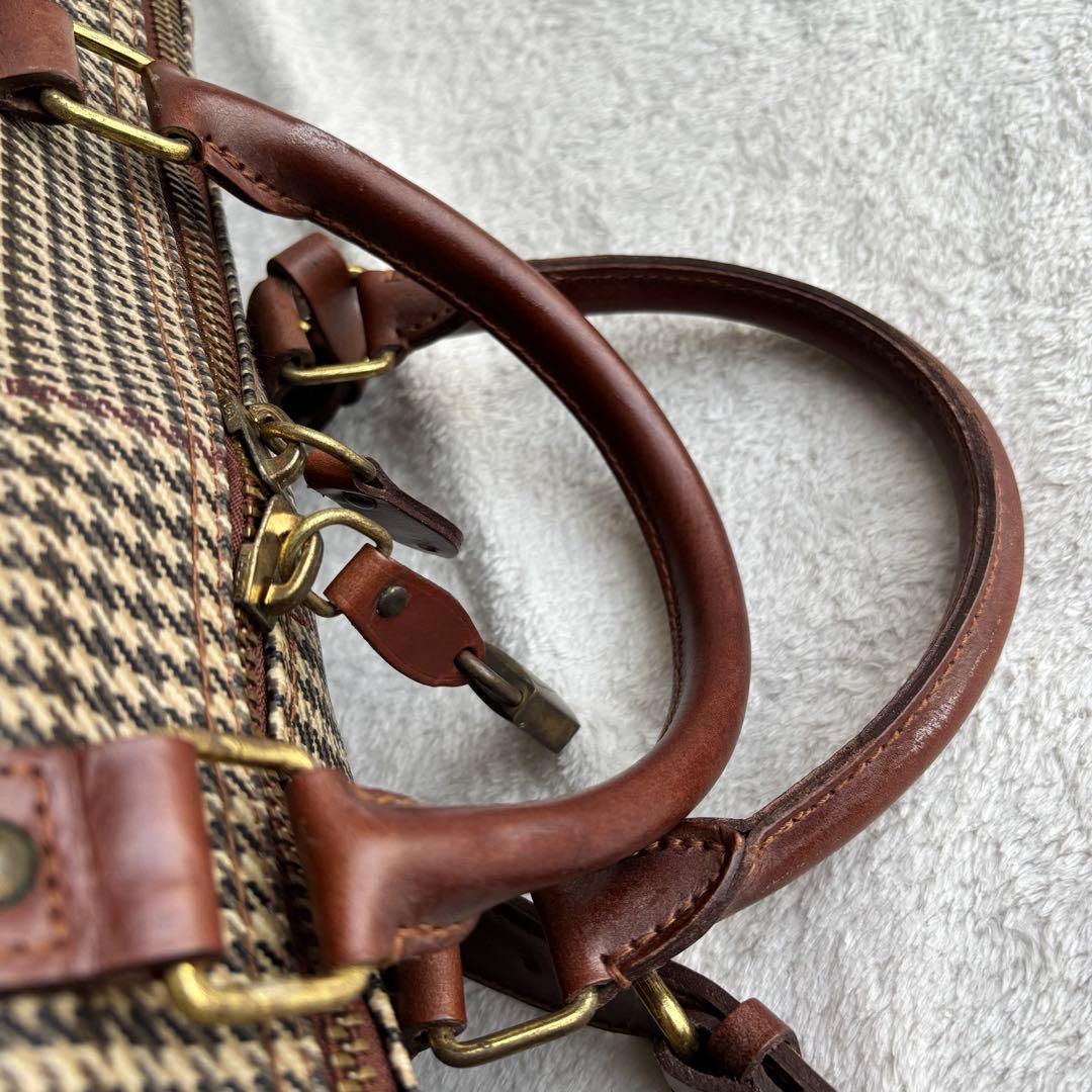 ✨️美品 ポロラルフローレン ボストンバッグ ブラウン PVCレザー 2WAY