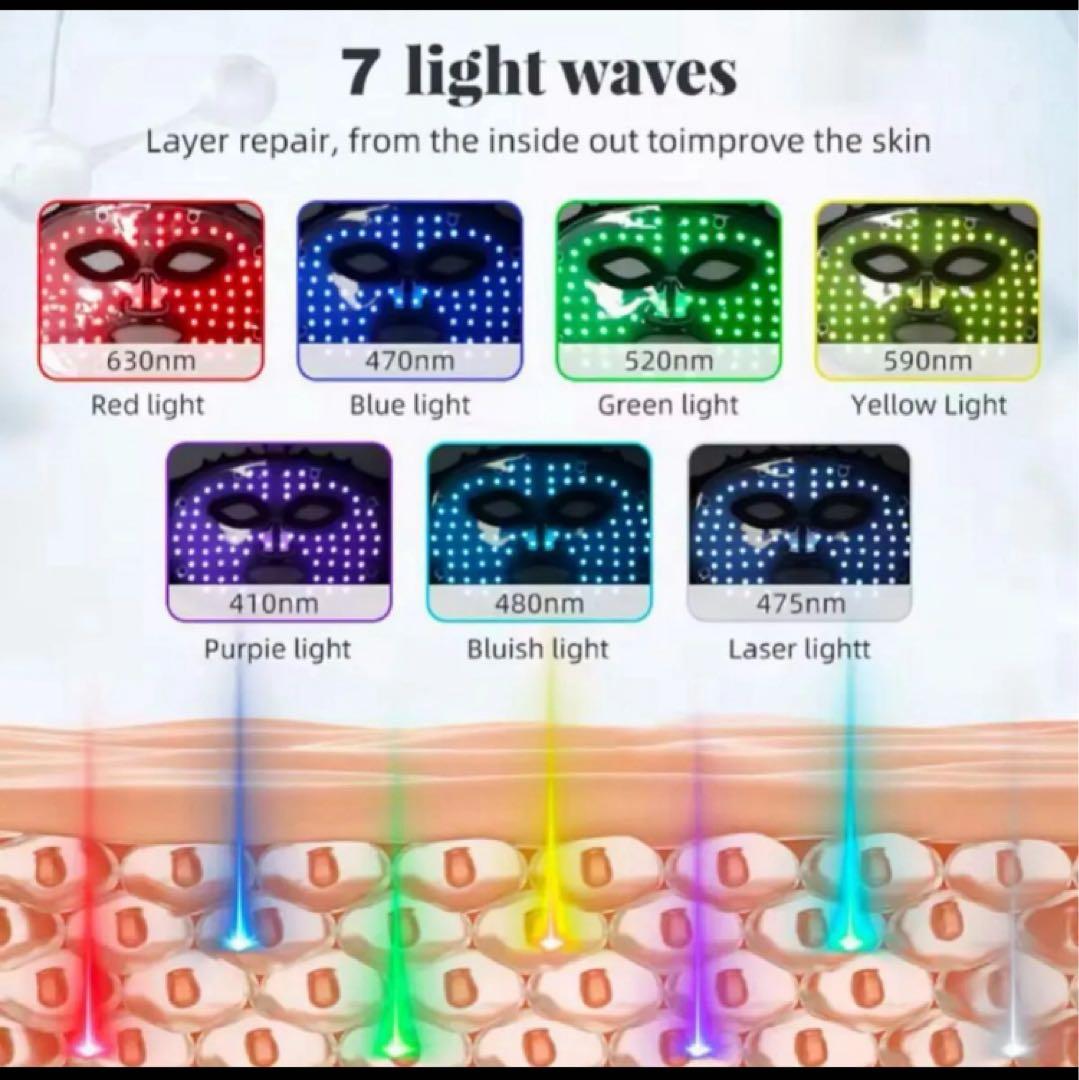 LED フェイスマスク マルチライトマスク 7in1mask カレントボディ機能