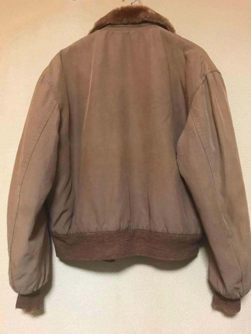 50s ボンバージャケット ナイロン ボアブルゾン ワーク ギャバジン 短丈