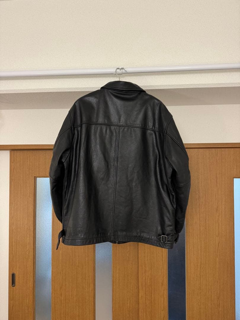 OLD GAP紺タグ レザージャケット 牛革 ブラック XL 90's