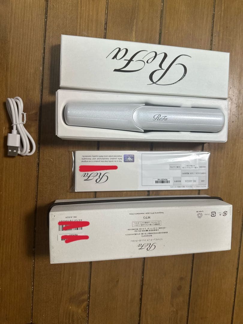 ReFa ビューティーテック　フィンガーストレートヘアアイロン ホワイト未使用