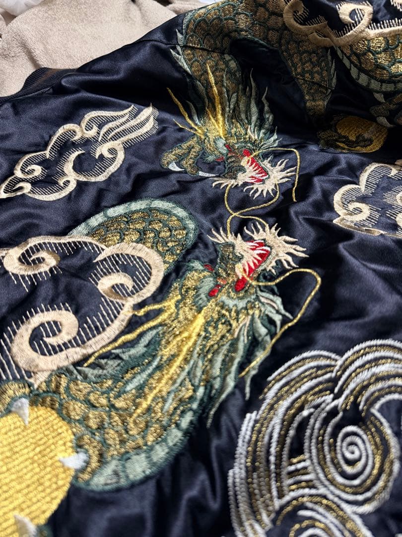 美品 日本製 HOSHIHIME 龍 限定 vintage サテン unisex