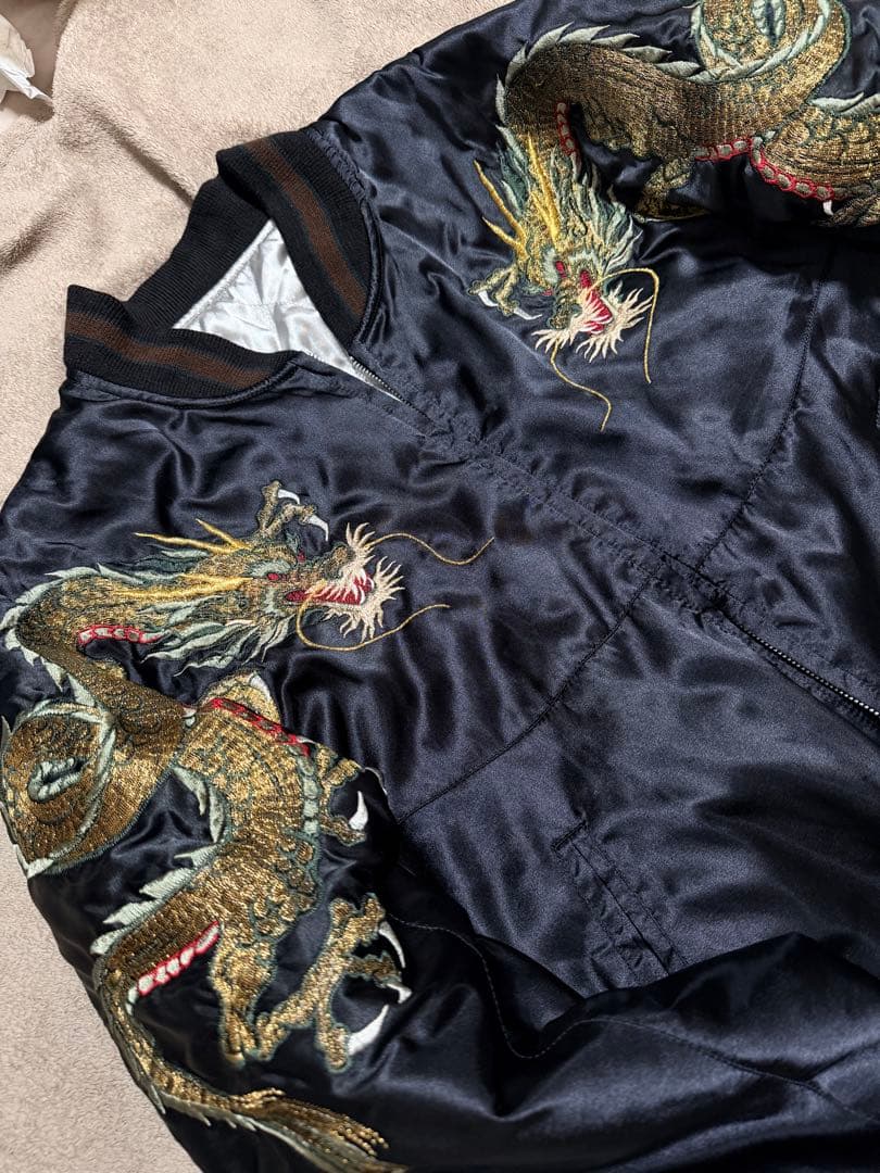 美品 日本製 HOSHIHIME 龍 限定 vintage サテン unisex