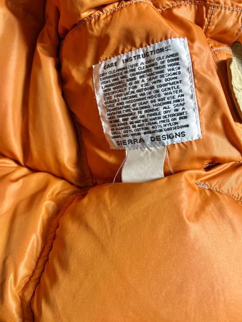ヴィンテージ！SIERRA DESIGNS ダウンジャケット L相当 60/40