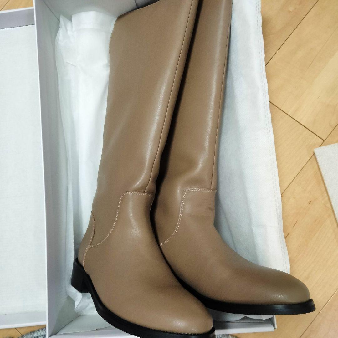 B:MING byBEAMSロングブーツ新品ベージュ