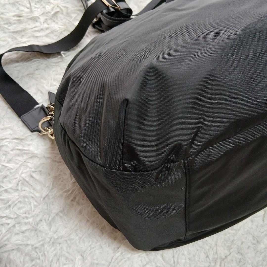 【極美品】【agnes b.】FT03 2Way ボストンバッグ　チャーム、鍵付