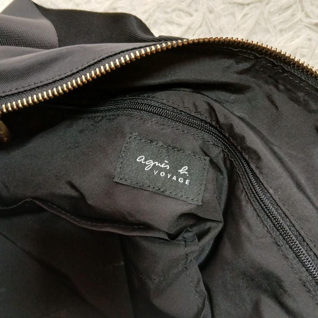 【極美品】【agnes b.】FT03 2Way ボストンバッグ　チャーム、鍵付