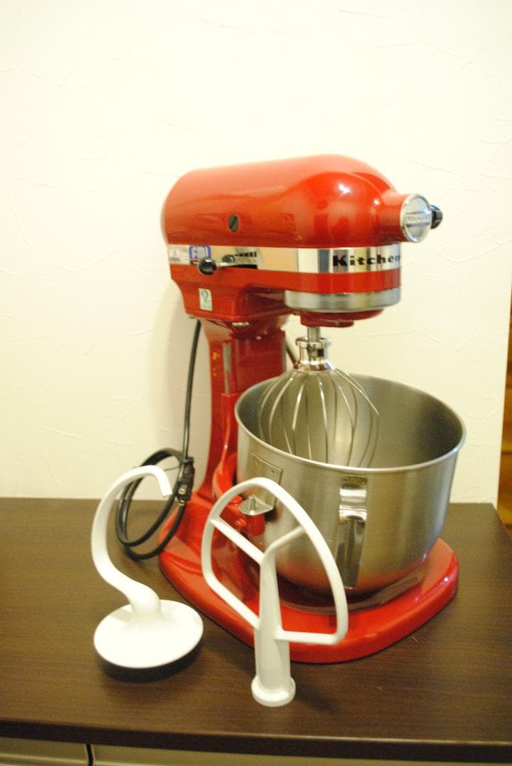 キッチンエイドスタンドミキサ Kitchenaid　KSM5　FMI製 　赤色