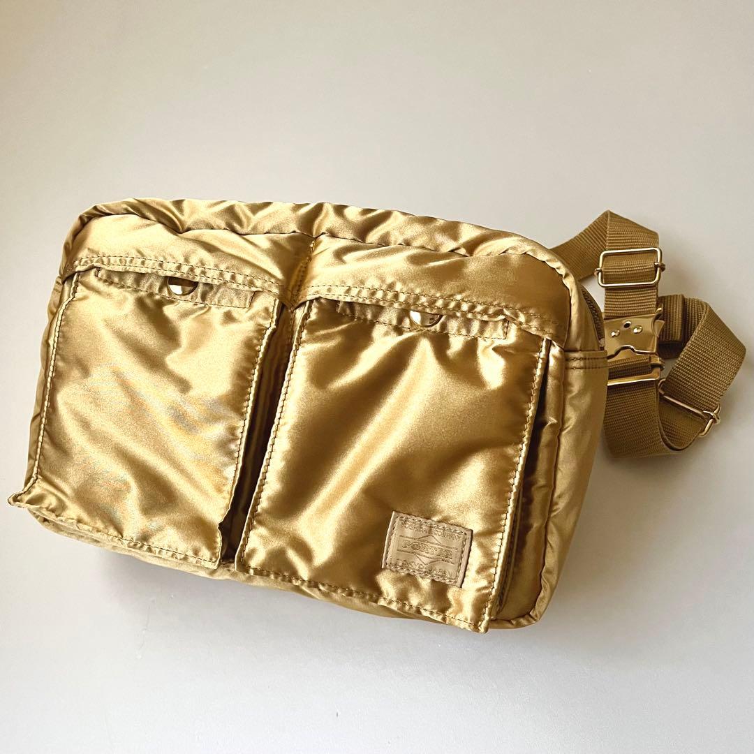 【美品‼︎】BEAMS×PORTER×UNITED ARROWS ボディバッグ 金