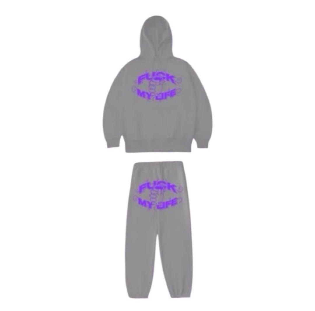 FuckMyLife グレー パーカー 上だけ