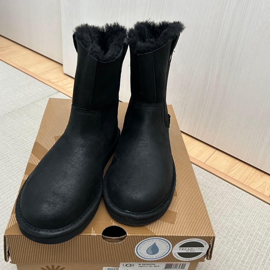 新品未使用 UGG W SEQUOIA ブラック アグ　セコイア ブーツ
