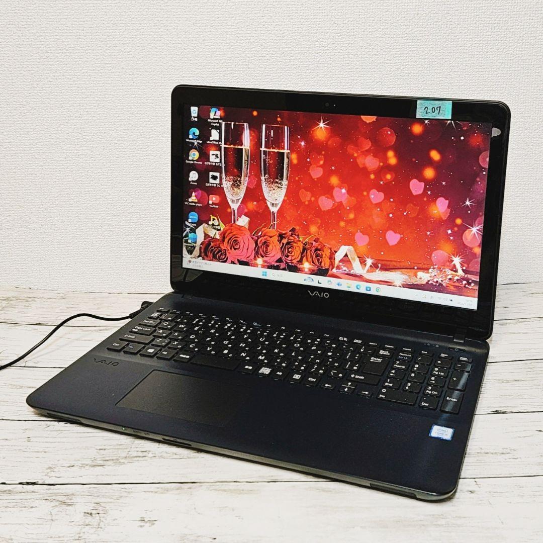 VAIO ノートパソコン i5 SSD カメラ テンキー DVD バッテリー良好