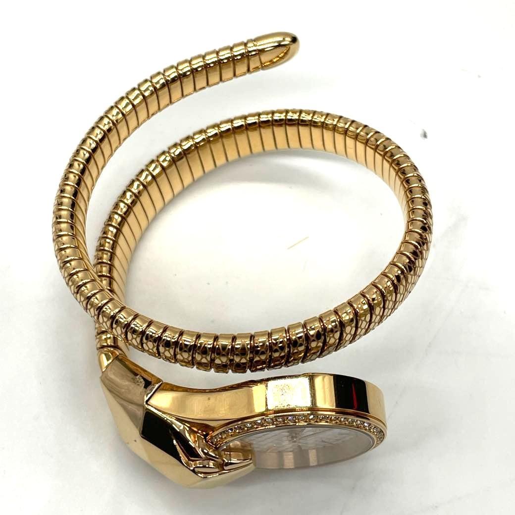 ジャストカヴァリ ゴールドスネーク QZ 1L067 デザイン 時計