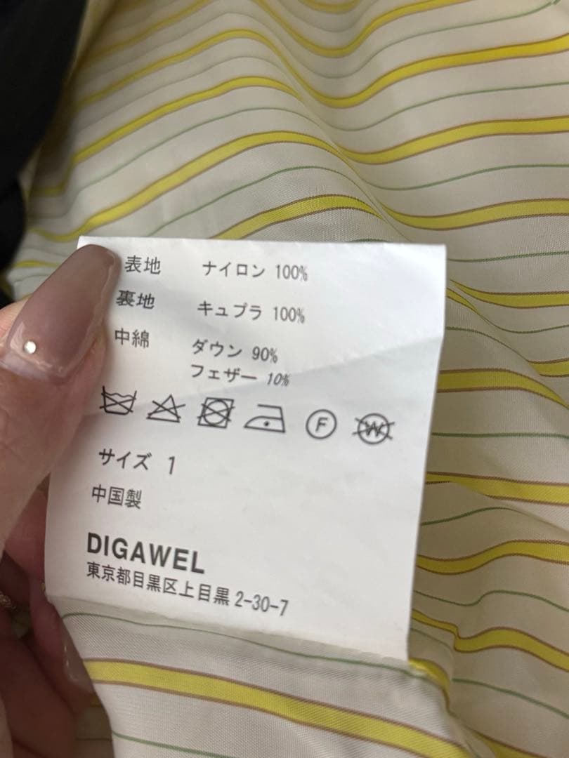 F/CE.xDIGAWEL ダウンベスト ブラック 柴田ひかり着用⭕️