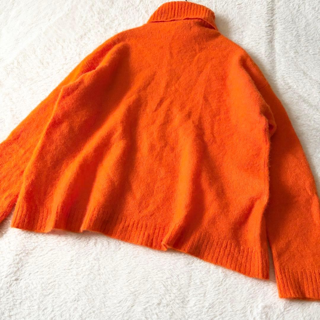 5559 美品✨ ドゥロワー タートルネックセーター ニット カシミヤ オレンジ