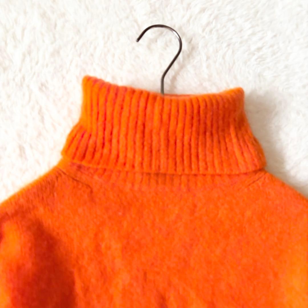 5559 美品✨ ドゥロワー タートルネックセーター ニット カシミヤ オレンジ