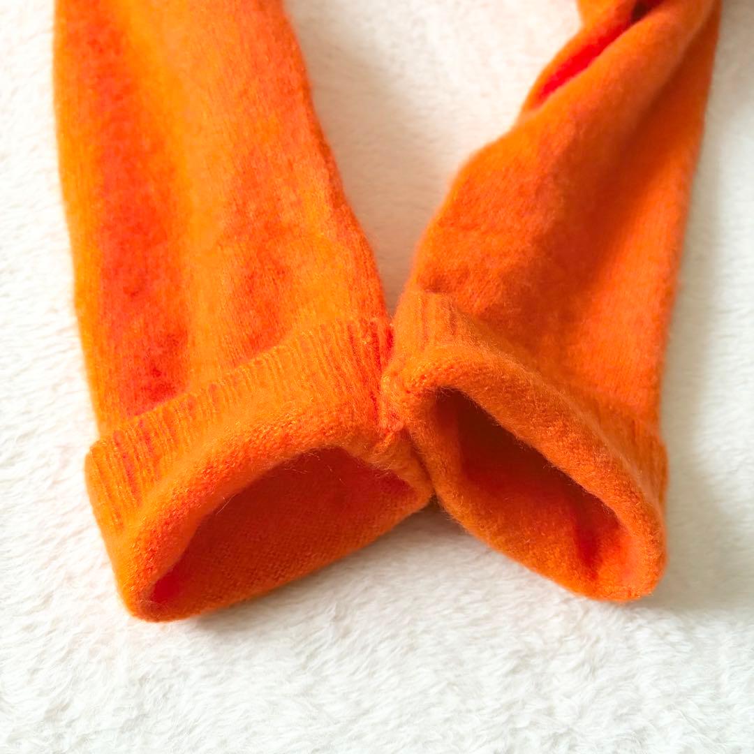 5559 美品✨ ドゥロワー タートルネックセーター ニット カシミヤ オレンジ