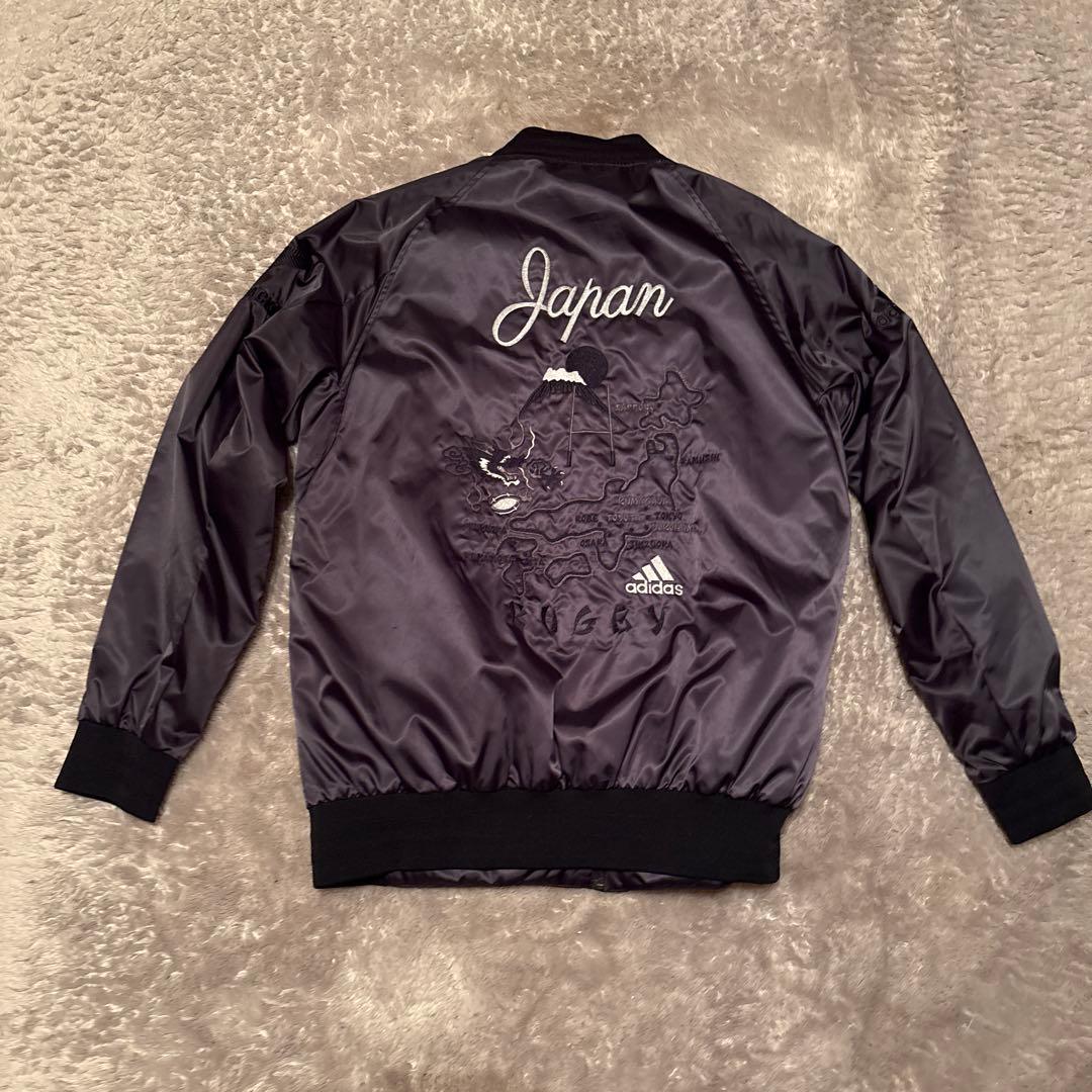 adidas オールブラックス　スカジャン