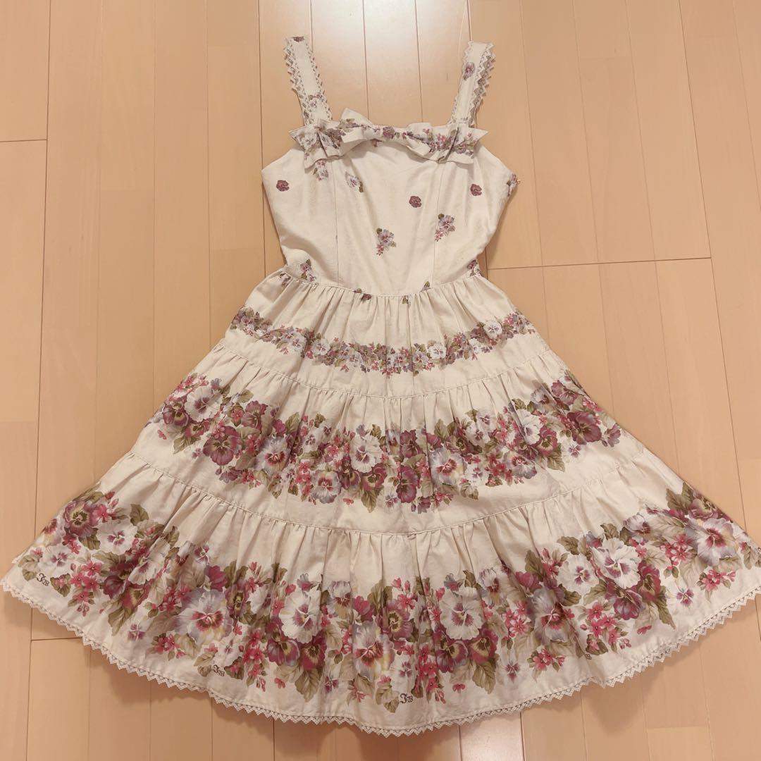 アンティークパンジー　　ジャンパースカート　JSK イノセントワールド