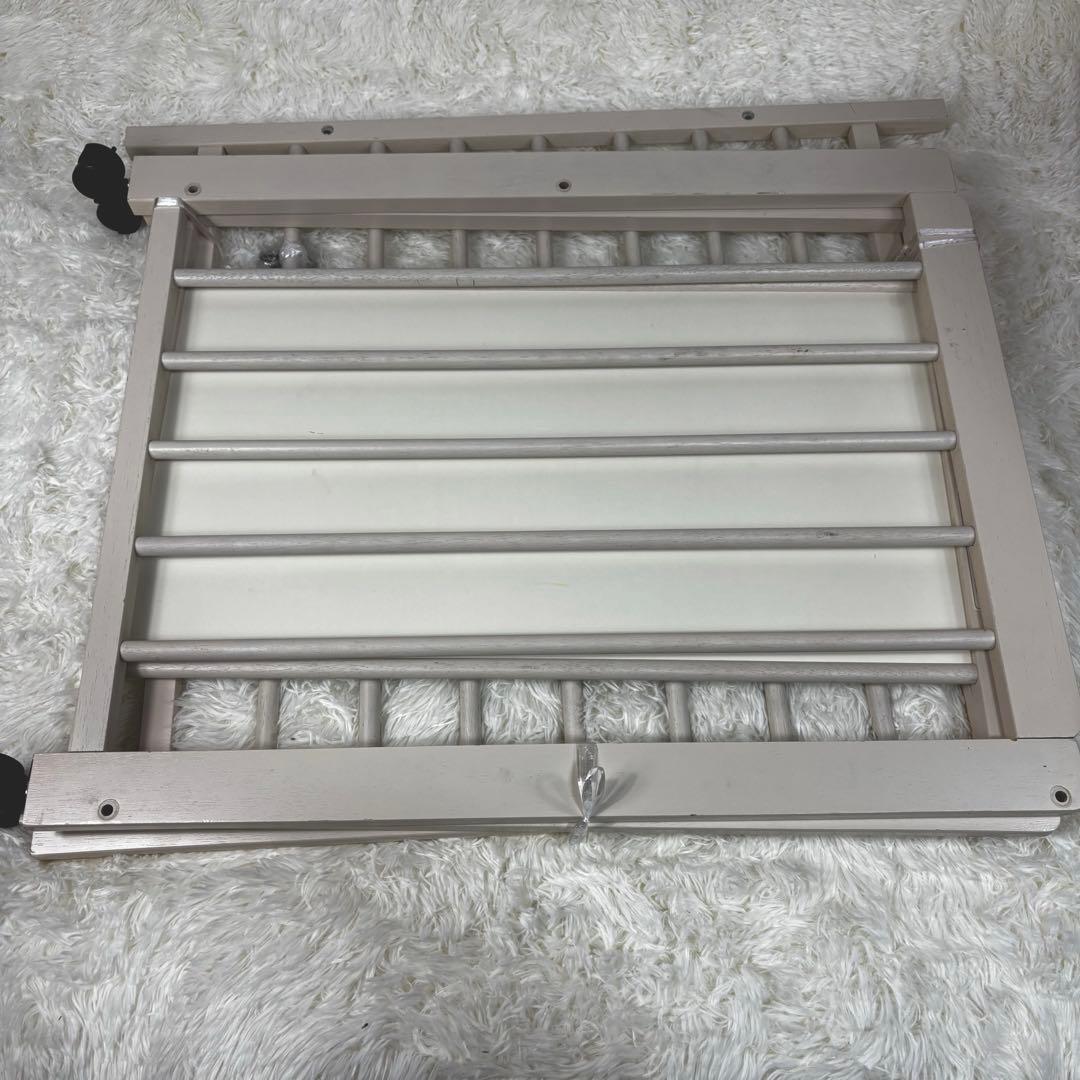 『送料無料』キンタロー　ハイタイプベビーベッド ミニ ポム ヌーベル ホワイト