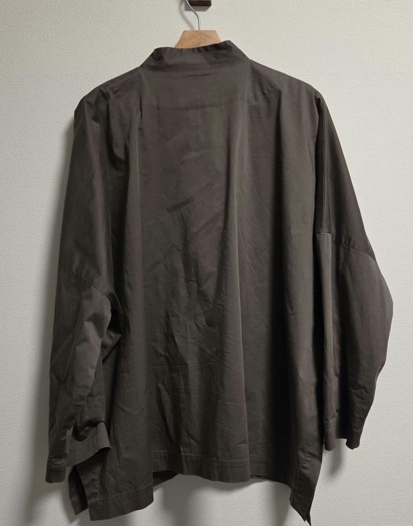 s*o様 ダークブラウン オープンカラー 長袖シャツ