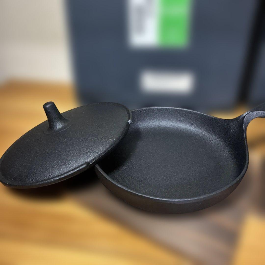 未使用 南部鉄器 蓋付きミニパン　2点セット
