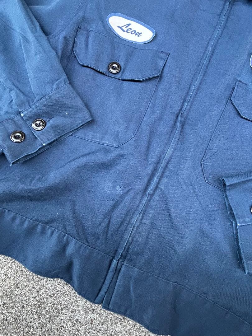 ワークジャケット　アメカジ　80s アメリカ製　企業系　短丈　ヴィンテージ