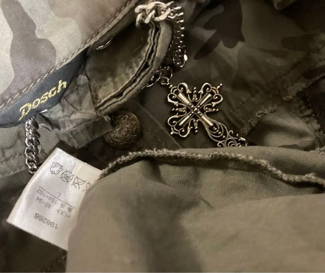 y2k平成ギャルパンク迷彩ミリタリーフードフェアリーグランジ古着ロックNANA