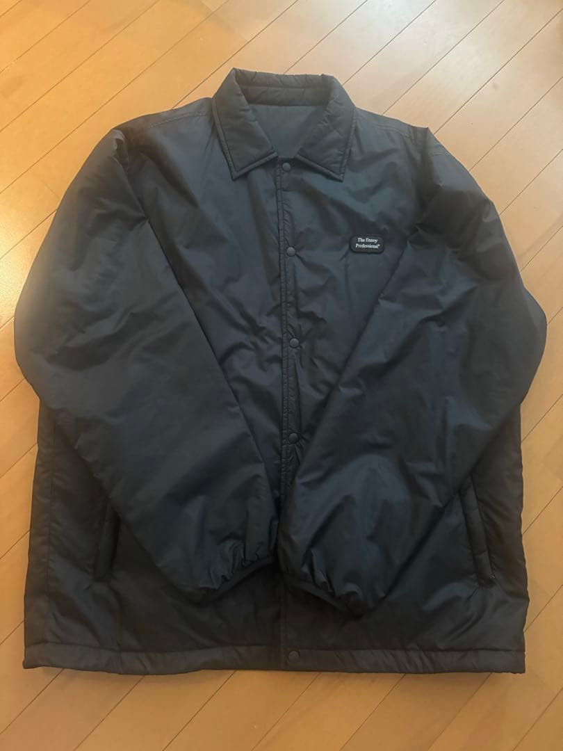 ENNOY PADDED NYLON COACH JACKET ブラックXL