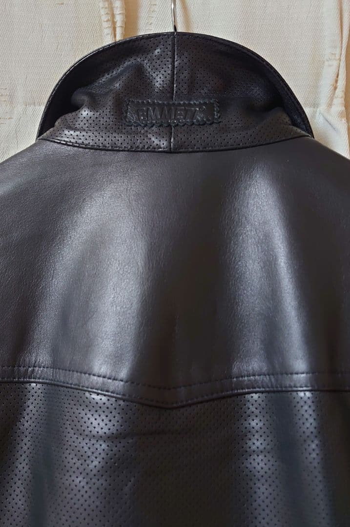 エンメティ JACK 48 別注 黒 レザー Gジャン EMMETI ジャック