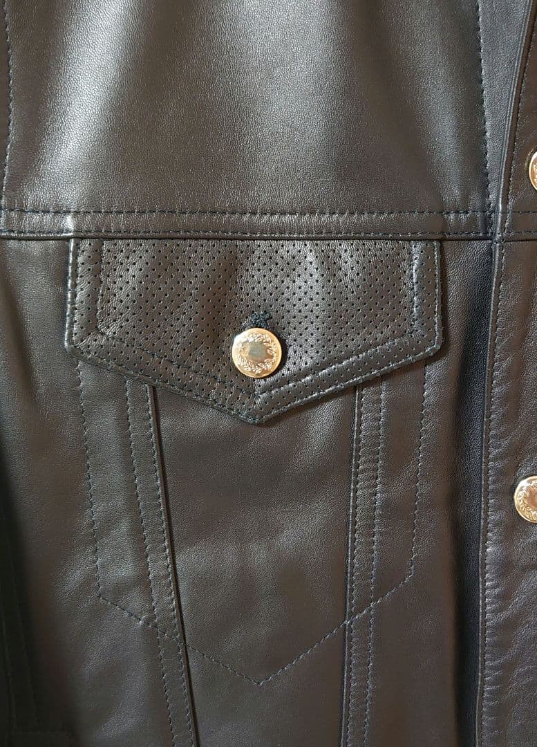 エンメティ JACK 48 別注 黒 レザー Gジャン EMMETI ジャック