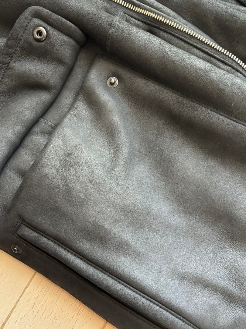 theory/セオリー/ムートンコート/ブラック/XS