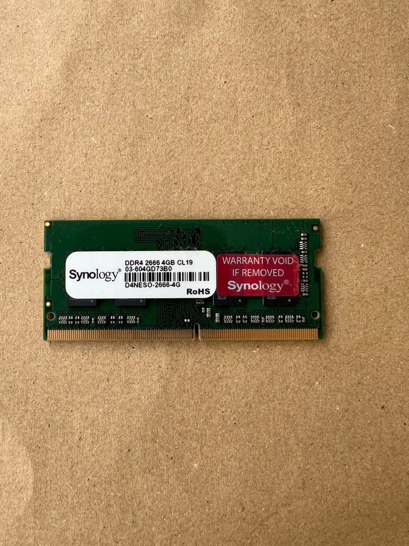 Synology NAS DS220plus 純正4GB増設済み 国内正規取扱品