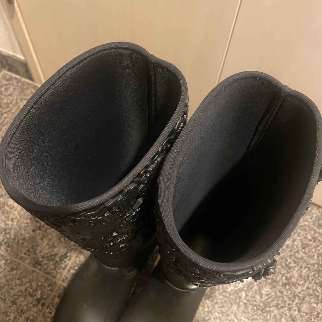 melissa ブラック レインブーツ