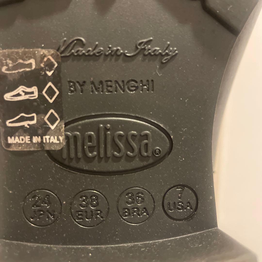 melissa ブラック レインブーツ