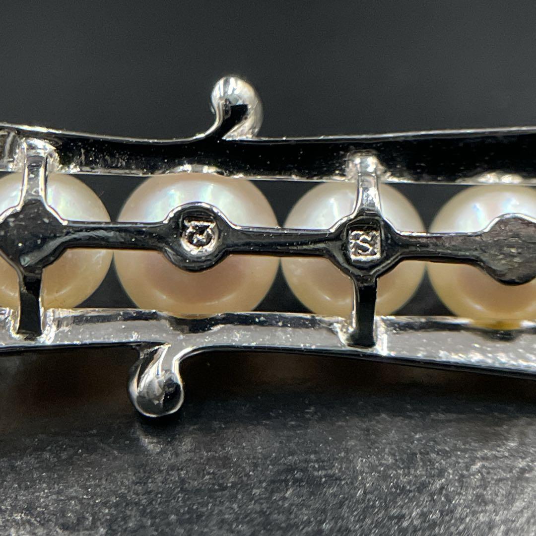 MIKIMOTO　ミキモト　ブローチ　あこや真珠　7粒　パール　MS刻印