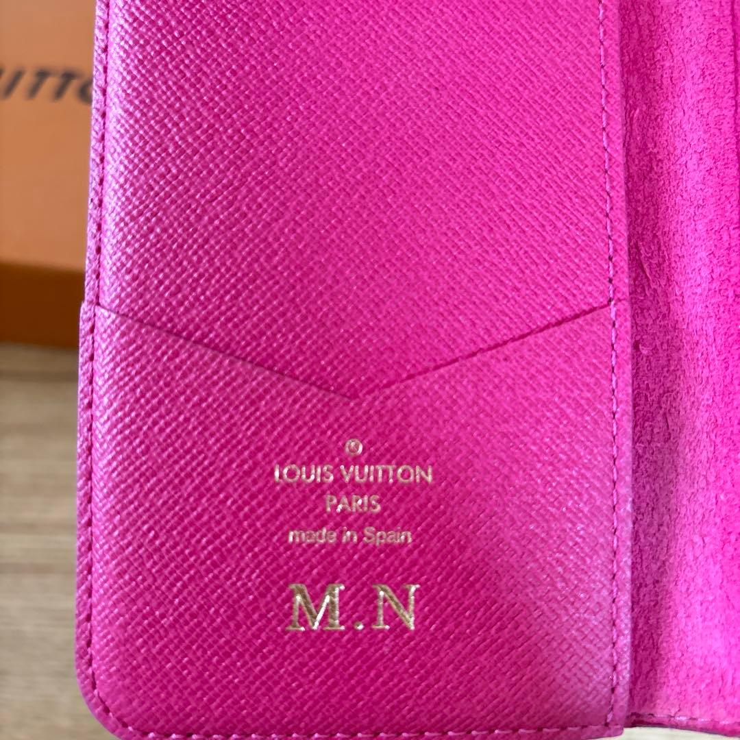 ルイヴィトン　iPhoneケース　スマホケース　フォリオ　ローズ