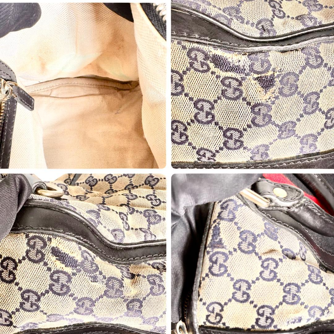 GUCCI　グッチ　GGキャンバス　ボストンバッグ　２way　シェリーライン