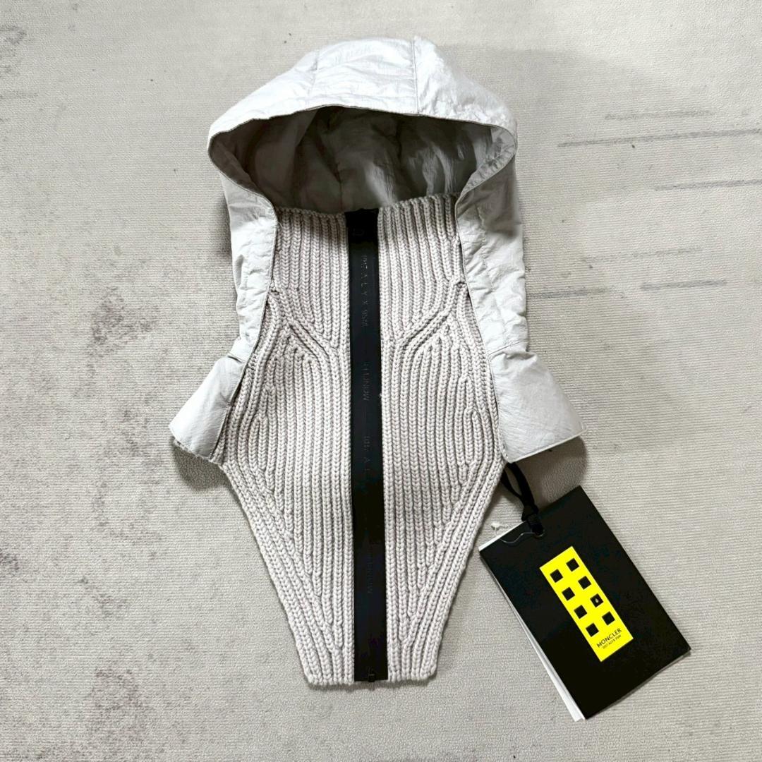 新品 20AW ALYX MONCLER フーデッド ネックウォーマー ウール