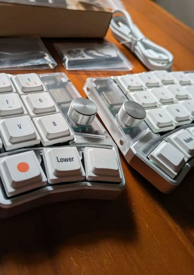 Jezail Funder Cornix LP 分割キーボード シルバー