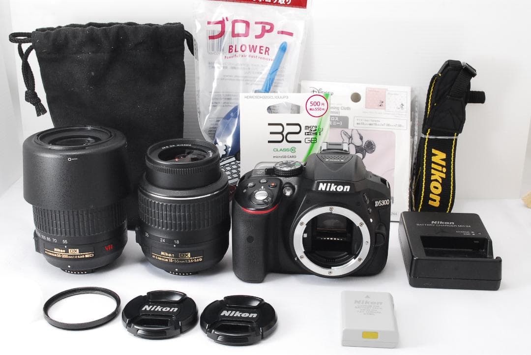 美品✨Nikon D5300 ダブルレンズ✨Wi-Fi搭載機 ショット数極少