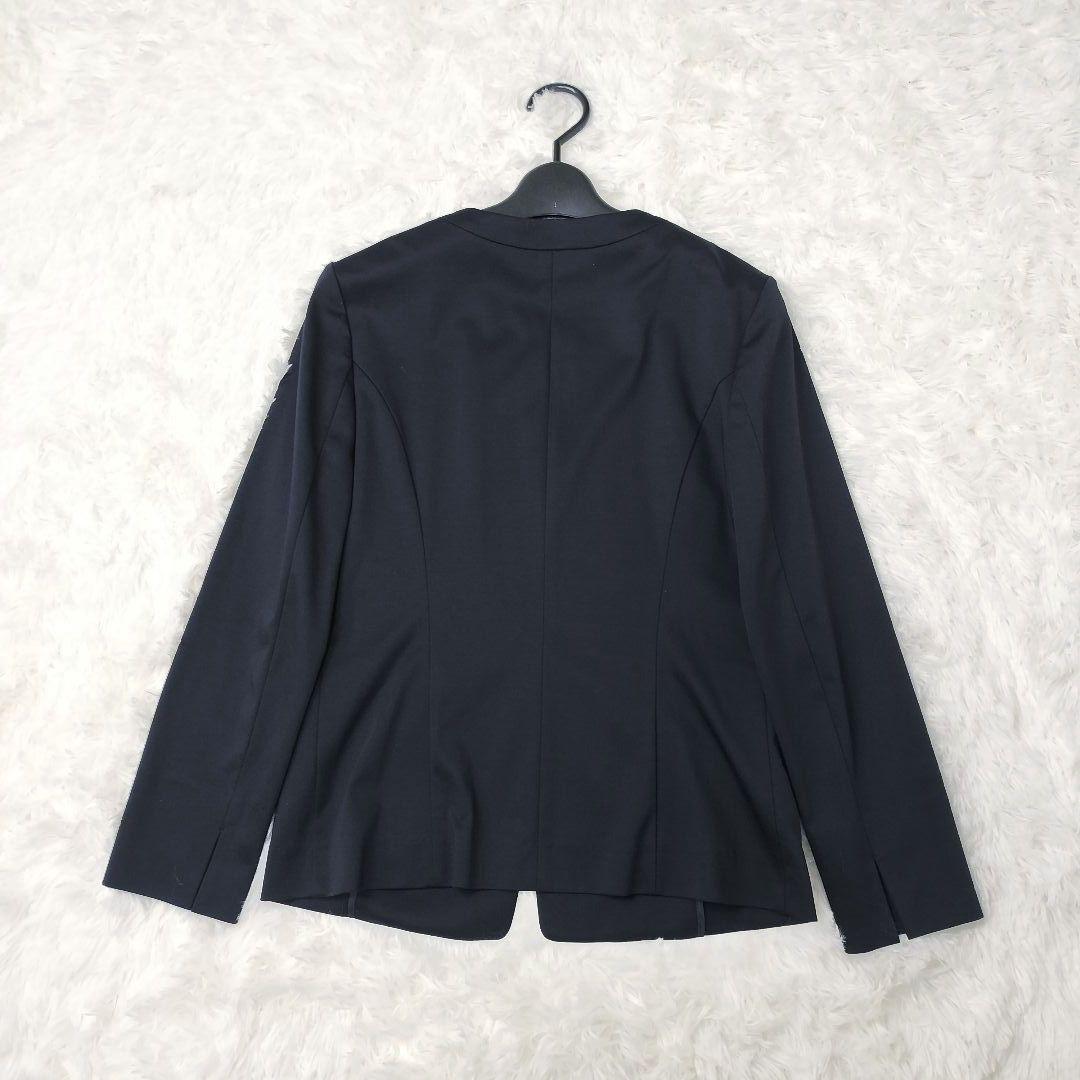 UNTITLED セットアップ ウォッシャブル ノーカラー ネイビー 近年 M