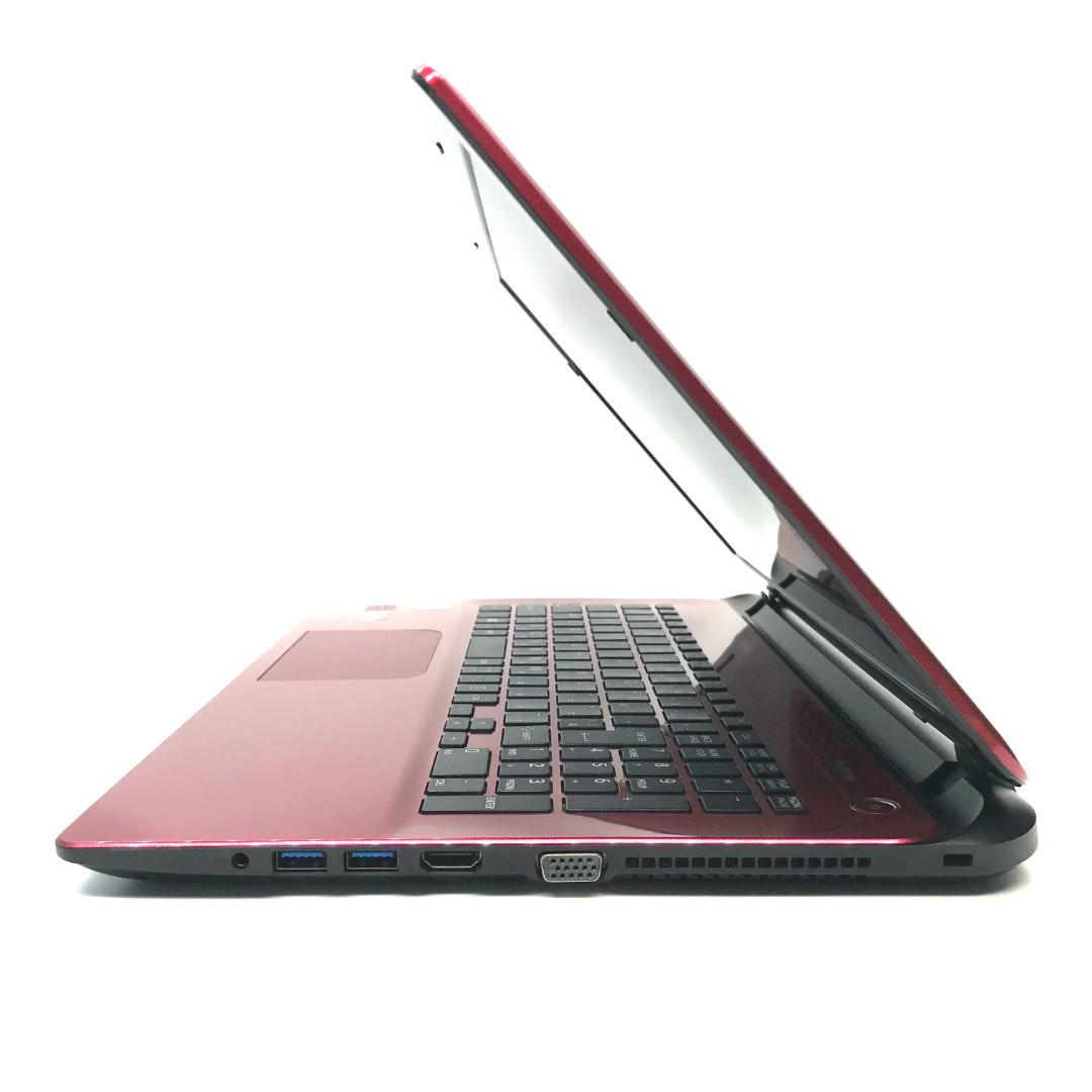 綺麗め✨シックなレッド❤️サクサクSSD メモリ8GB カメラ付 ノートパソコン