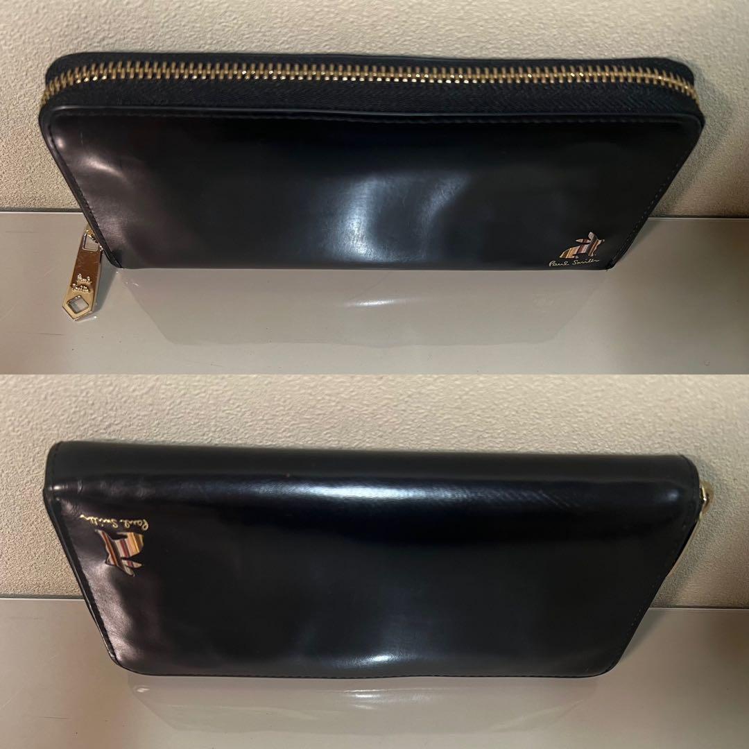 ポールスミス 長財布 ラウンドファスナー ラビット ブラック PSQ166