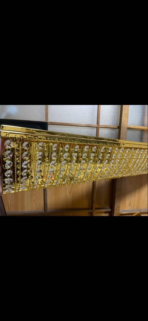 ナイアガラ　シャンデリア　ダブルチェーン　LED付き　値下げ中‼️