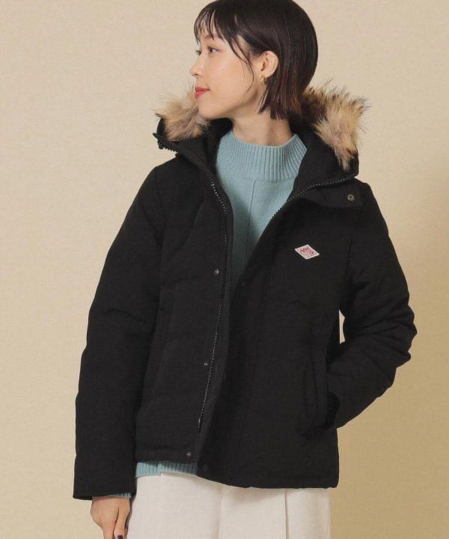 新品 Dantonダントン ショートダウンジャケット　ブラック　BLAK M