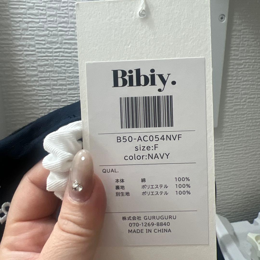 Bibiy ベースボールキャップ　ネイビー
