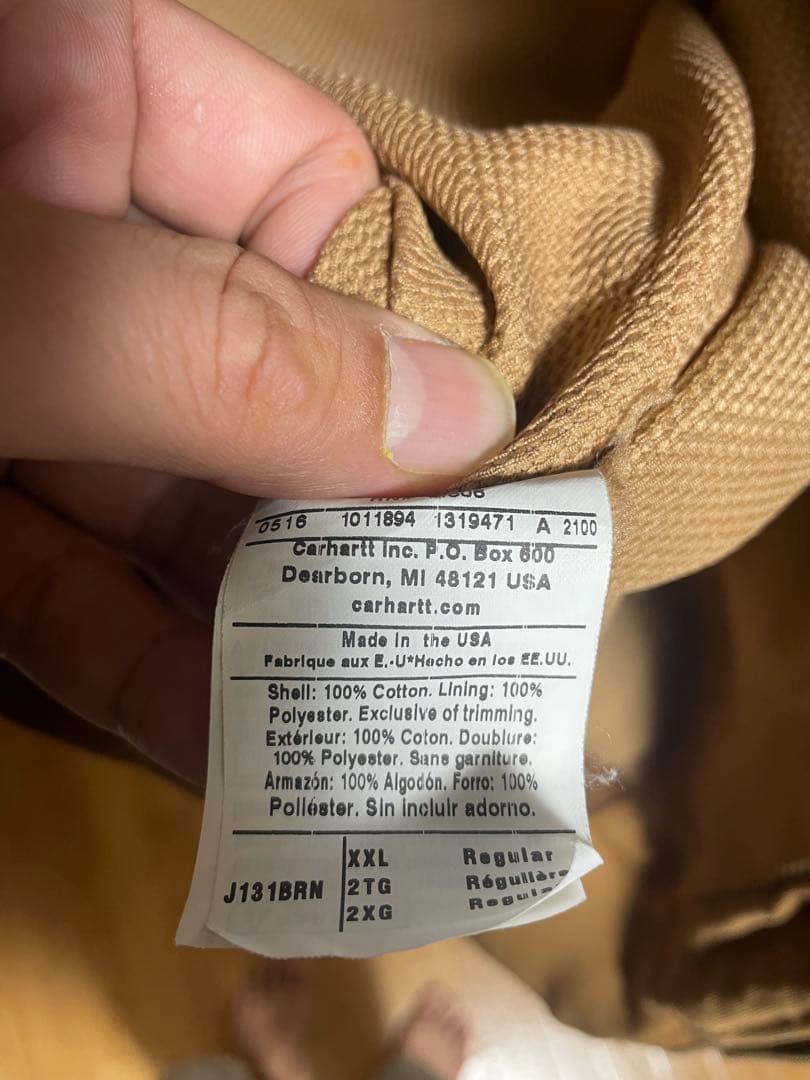 ⭐️Carharttカーハート⭐️アクティブジャケット⭐️サイズ2XL⭐️USA