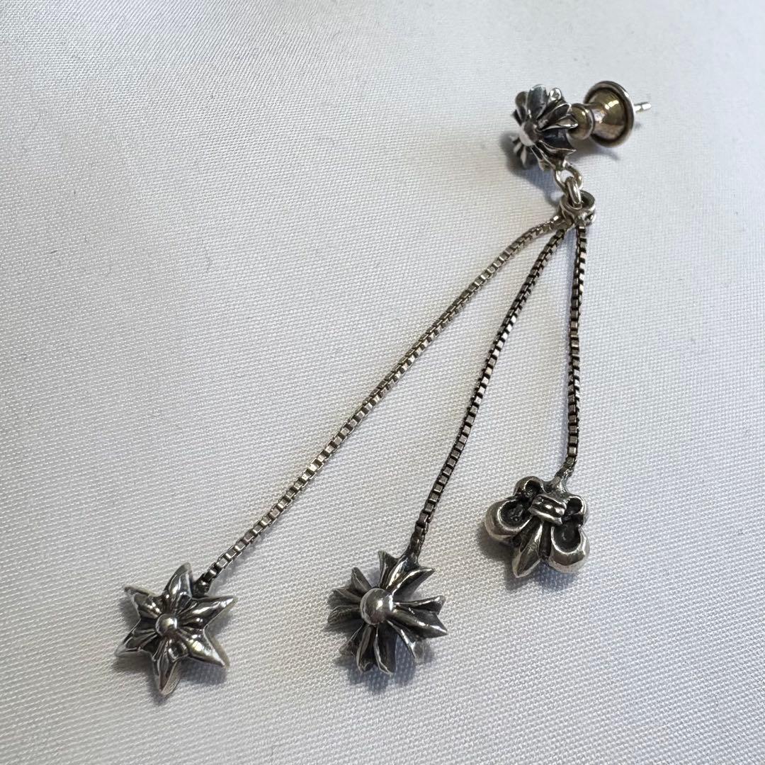Chrome Hearts Jojo with 3 Charm ピアス シルバー