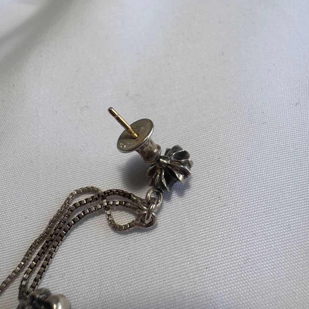 Chrome Hearts Jojo with 3 Charm ピアス シルバー